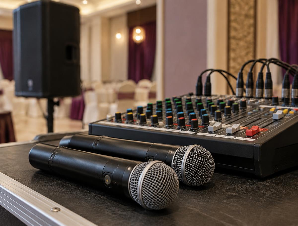 Illustrative sound equipment for haldi function sound systems